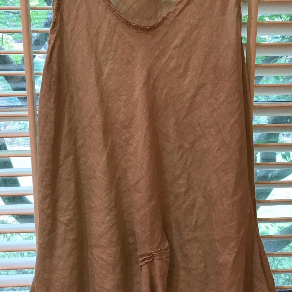 Homefrocks Linen Dress, Large. Sleeveless.